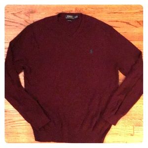 Polo Ralph Lauren v-neck Pima cotton sweater-Large